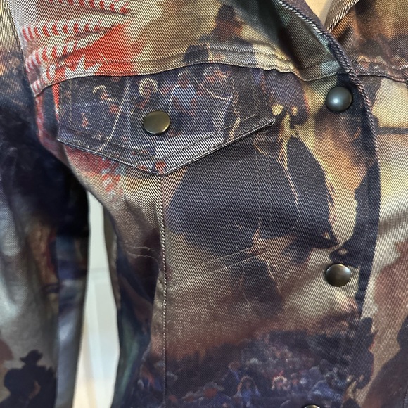 Equestrian Designs Santa Barbara Horse Rodeo Print  Jacket Beautiful RARE!!😍 - Picture 2 of 13